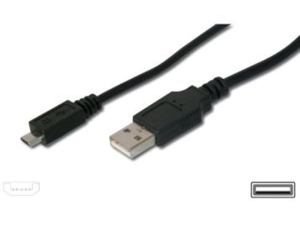 PremiumCord Kábel micro USB, A-B 2m