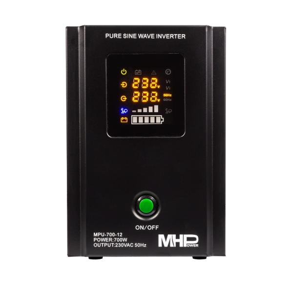 Záložný zdroj MHPower MPU700-12, UPS, 700W, čistá sínus 