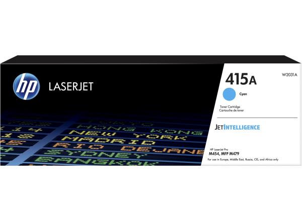 HP 415 Cyan LaserJet Toner Cartridge, W2031A