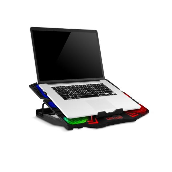 EVOLVEO Ania 5RGB, chladiaca podložka pre notebook do 15, 6", 5x ventilátor, RGB podsvietenie 