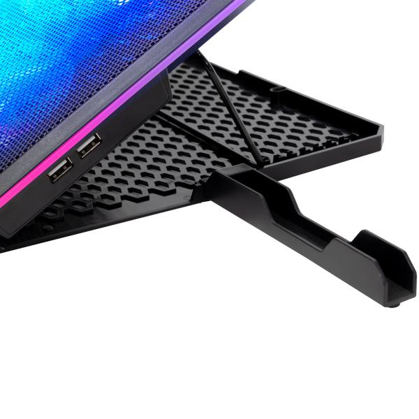 EVOLVEO Ania 9RGB, chladiaca podložka pod NTB do 17", 6x ventilátor, RGB podsvietenie ventilátorov/ obvodov 