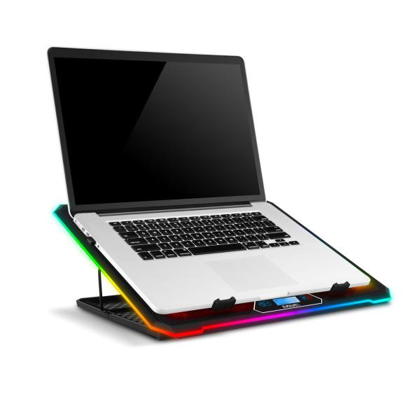 EVOLVEO Ania 9RGB, chladiaca podložka pod NTB do 17", 6x ventilátor, RGB podsvietenie ventilátorov/ obvodov 