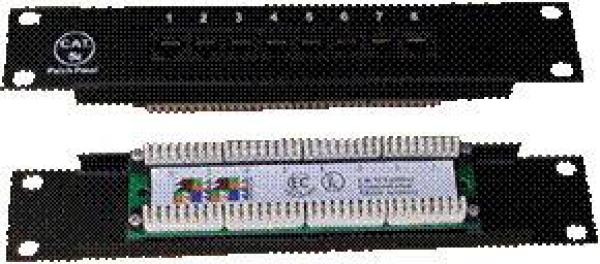 DATACOM Patch panel 10" UTP cat5e 8portov 1U
