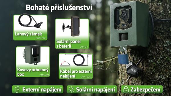 EVOLVEO StrongVision PRO 4G II, fotopasca & bezpečnostná kamera, 4G LTE, cloud/ e-mail, 10.000mAh 