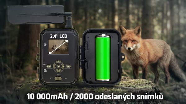 EVOLVEO StrongVision PRO 4G II, fotopasca & bezpečnostná kamera, 4G LTE, cloud/ e-mail, 10.000mAh 