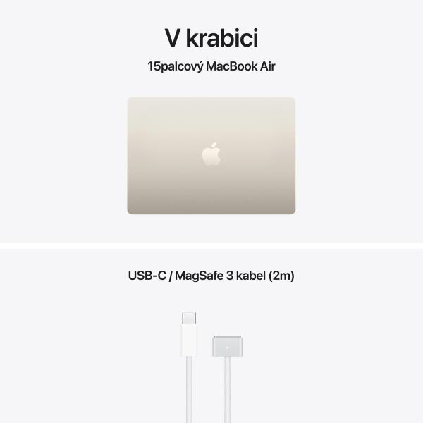 Apple MacBook Air 15"/ M5/ 15, 3"/ 2880x1864/ 24GB/ 1TB/ M5/ Tahoe/ Starlight/ 1R 
