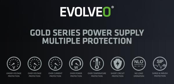 EVOLVEO P1200, 1200W/ ATX 3.1/ 80+ PLATINUM/  