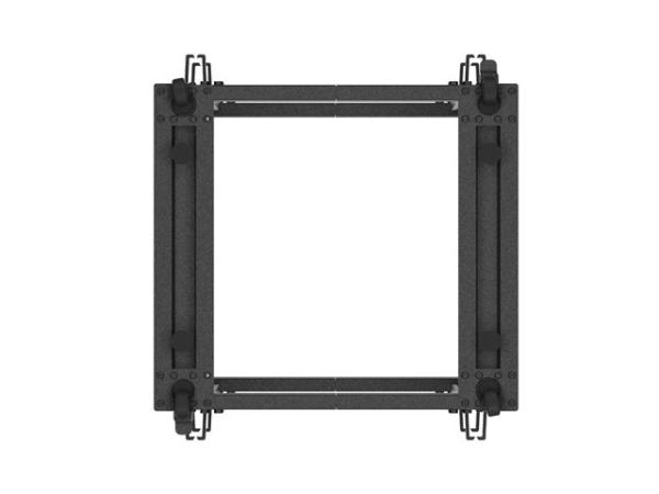 LANBERG OTVORENÝ RACK 15U 19" 600X600-1100 NASTAVITEĽNÝ ČIERNY 