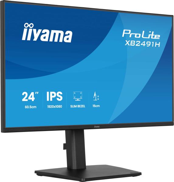 iiyama ProLite/ XB2491H-B1/ 23, 8"/ IPS/ FHD/ 120Hz/ 1ms/ Čierna/ 3R 