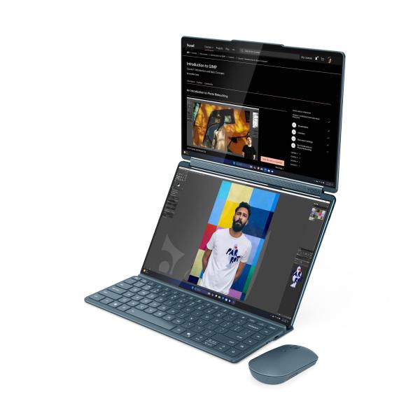 Lenovo Yoga Book 9/ 14IAH10/ U7-255H/ 14"/ 2880x1800/ T/ 32GB/ 1TB/ Intel int/ W11P/ Tidal Teal/ 3R On-Site 