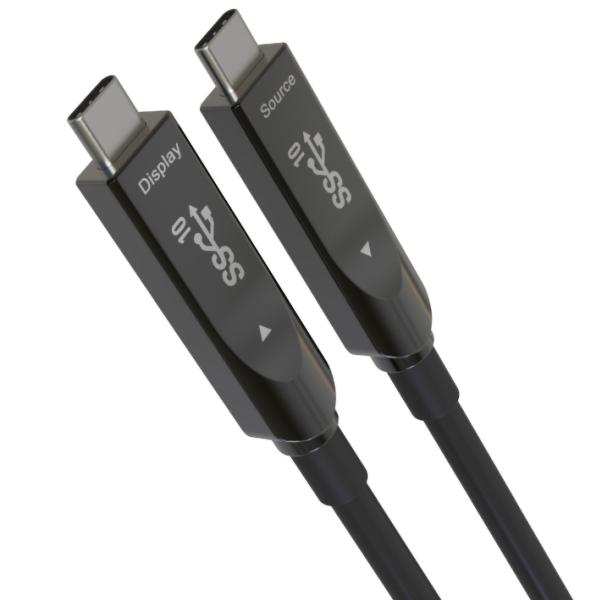 PremiumCord USB-C kábel Gen2 AOC DP1.4, 5m 