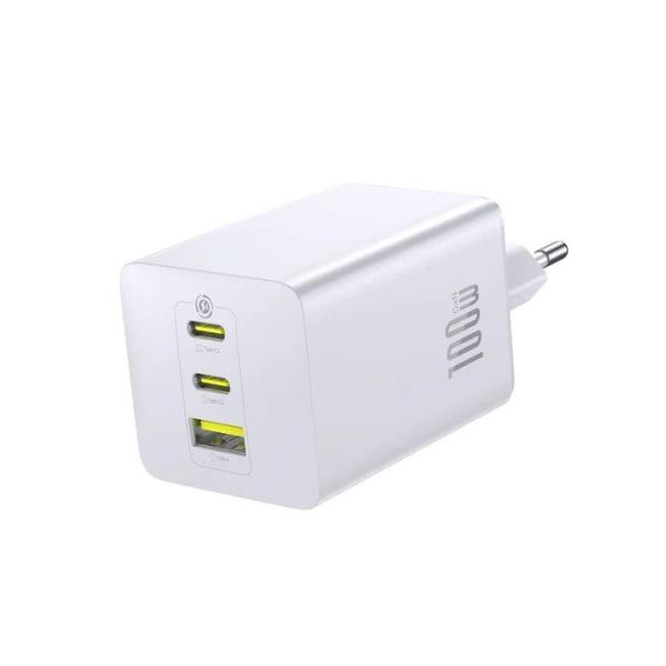 Baseus EnerFill FE11 Fast Nabíjačka USB-A + USB-C + USB-C 100 W Moon White 