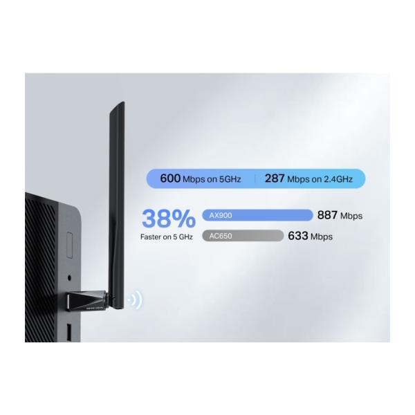 Mercusys MA60XHB AX900 Highgain WiFi6 BT USB adaptér 