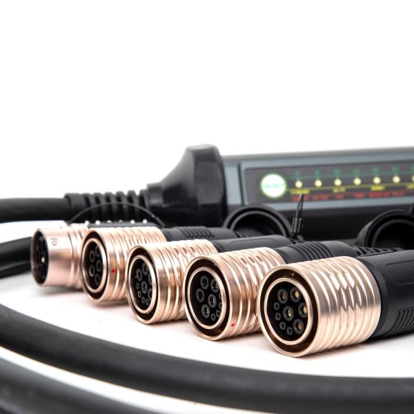 Platinet univerzálna prenosná EV stanica PC060 22kW (32A), Pro Line, sada 4 adaptérov + nástenný držiak 