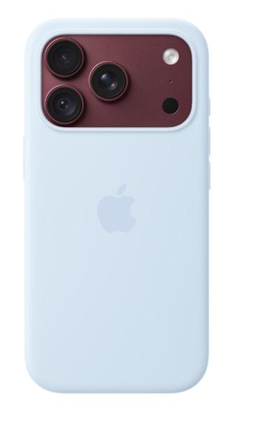 iPhone 18 Pre Silicone Case with MS - Crisp Blue 