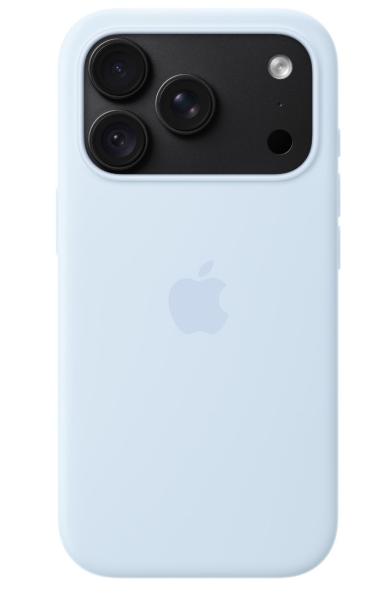 iPhone 18 Pre Silicone Case with MS - Crisp Blue 