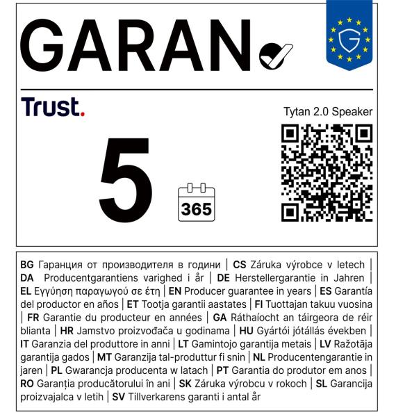 TRUST Tytan/ Stereo/ 36W/ Čierna 