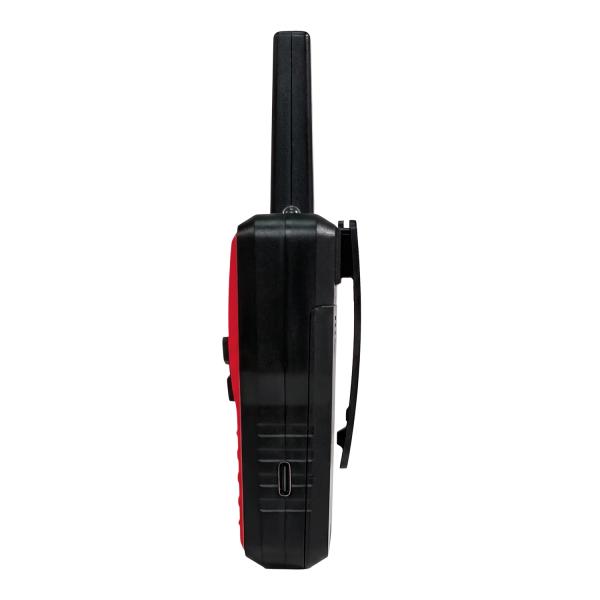 EVOLVEO FreeTalk 2W, PMR vysielačka s výkonom 0, 5 a 2W, červenočierna 