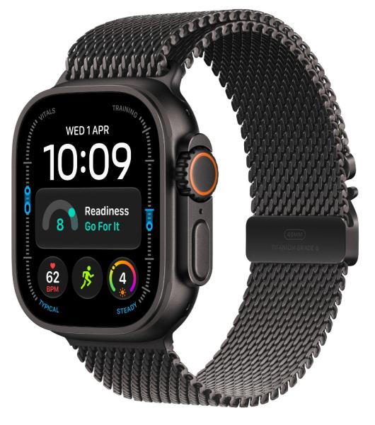 Watch Acc/ 49/ Black Titan.Milanese Loop - S 