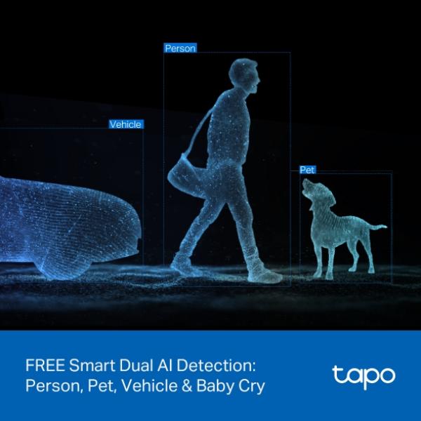 Tapo C245D Dual Lens Pan/ Tilt Security Camera 
