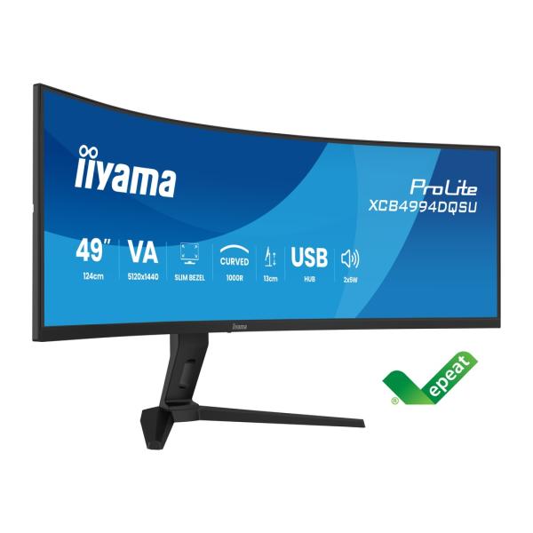 49" iiyama XCB4994DQSU-B1:VA, DQHD, HAS 