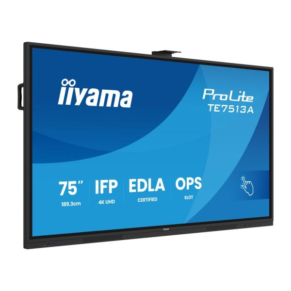75" iiyama TE7513A-B3AG: IPS, 4K, 40P, EDLÁ 
