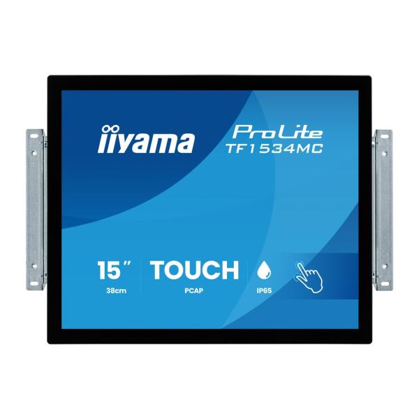 15" iiyama TF1534MC-B8X: TN, XGA, 10P, IP65 