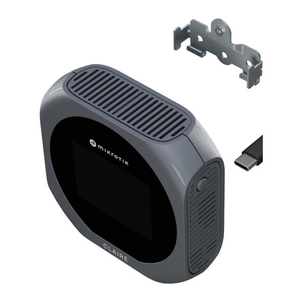 Mikrotik IAQM-THC2V-G, Claire lite - Air Quality Monitor, CO2, Temp, RH, VOC, sivá 