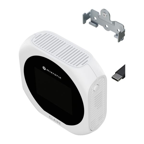 Mikrotik IAQM-THC2V-W, Claire lite - Air Quality Monitor, CO2, Temp, RH, VOC, biela 