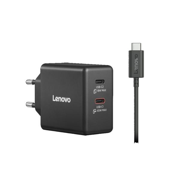 Lenovo Dual USB-C 65W GaN Charger 