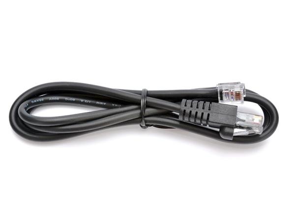 Kábel RJ12 9-12V pre pokladničnú zásuvku a tlačiareň/ pokladňu, 1, 1 m, čierny