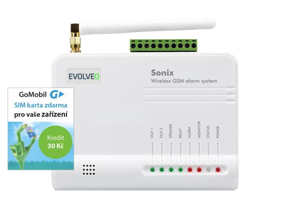 EVOLVEO Sonix, bezdrôtový GSM alarm