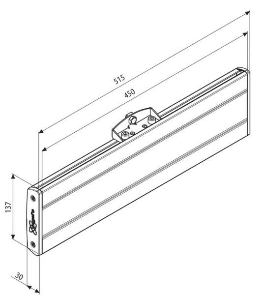 Vogel´s horizontálna časť adaptéra Connect-it PFB 3402, 290mm, strieborná 