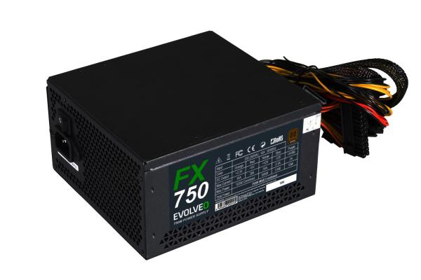 EVOLVEO FX 750, zdroj 750W ATX, 14cm, 80+, Bronze, 3YRW 