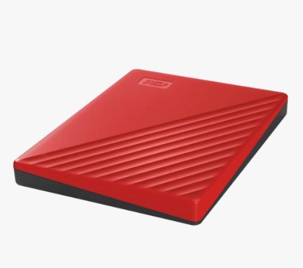 WD My Passport/ 2TB/ HDD/ Externý/ 2.5"/ Červená/ 3R 