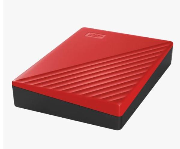 WD My Passport/ 4TB/ HDD/ Externý/ 2.5"/ Červená/ 3R 
