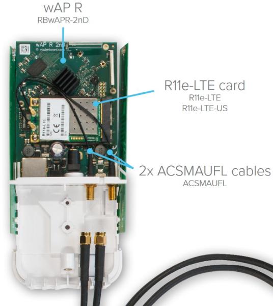 MikroTik Pigtail ACSMAUFL 15cm, U.FL - SMA Female 