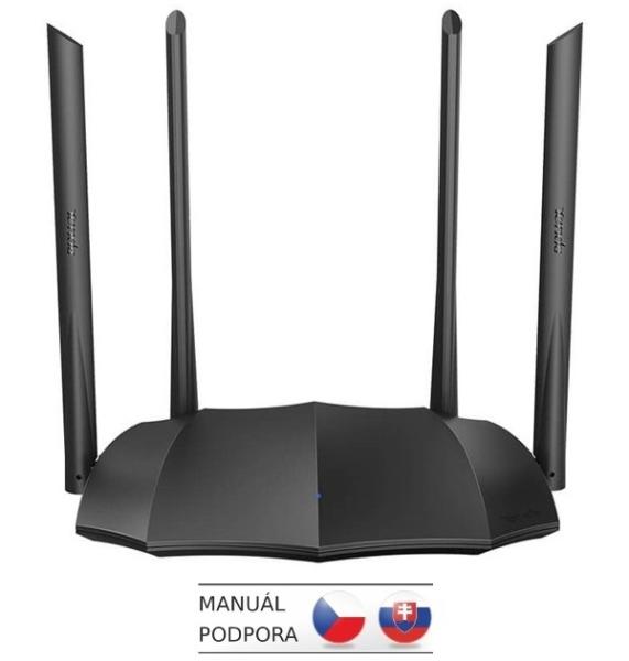 Tenda AC8 WiFi AC1200 Gigabit Router 1200Mbps, 1x GWAN, 3x GLAN, 4x 6dBi antény, WISP, Repeater