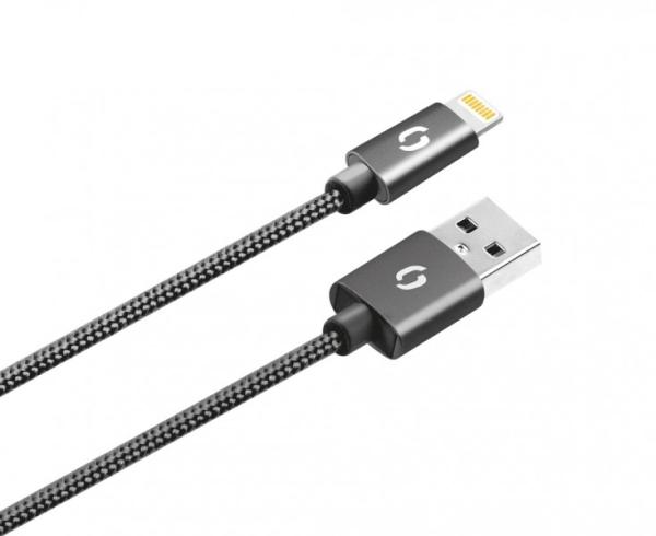 ALIGATOR PREMIUM 2A kábel, Lightning 50cm, čierny
