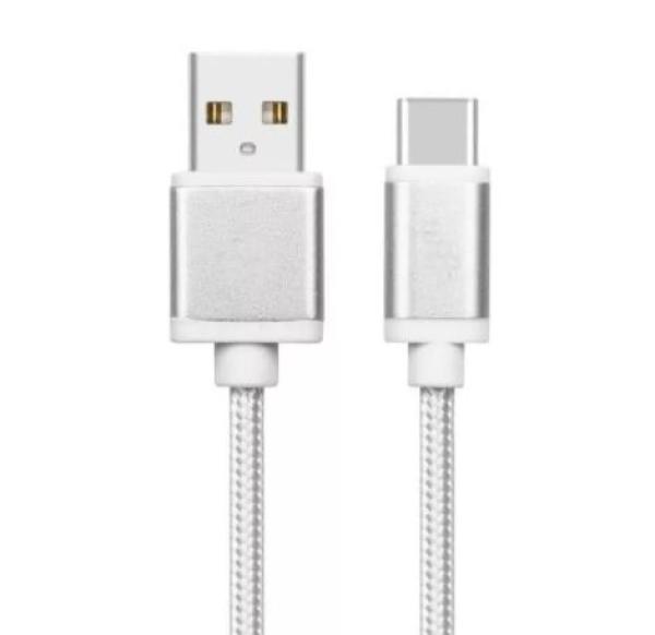 TB Touch USB - USB-C kábel, 2m, strieborný