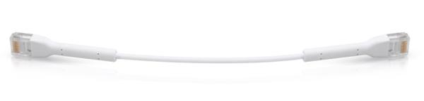 Ubiquiti U-Cable-PATCH-RJ45, Eth Patch Kábel, 0, 1 m (0, 22 m s konektormi), Cat6, biely 
