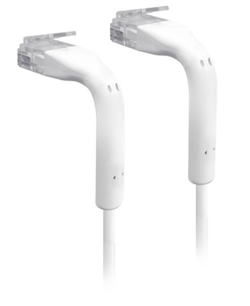 Ubiquiti U-Cable-PATCH-RJ45, Eth Patch Kábel, 0, 1 m (0, 22 m s konektormi), Cat6, biely