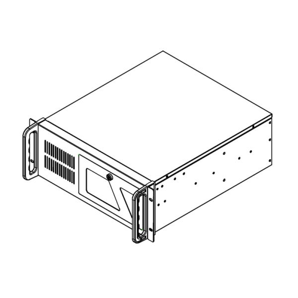 DATACOM 19" Case IPC 4U/ 485mm Šedý bez PSU 