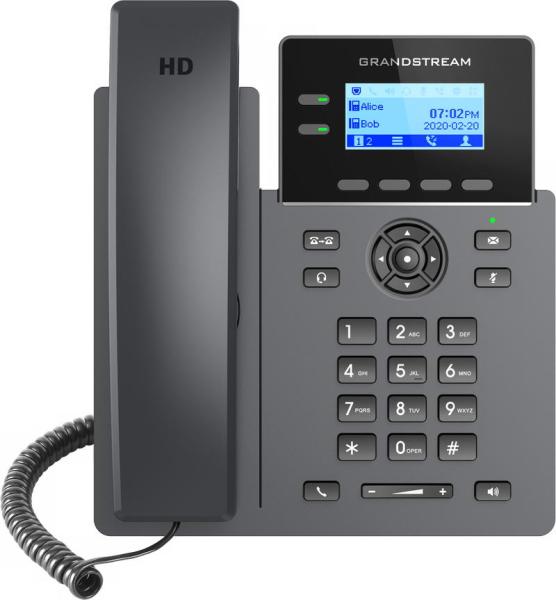 Grandstream GRP2602W SIP telefón, 2, 21" LCD podsv. displej, 4 SIP účty, 2x100Mbit port, WiFi