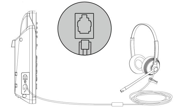 Yealink YHS34 Mono náhlavná súprava na jedno ucho s QD-RJ9 konektormi 