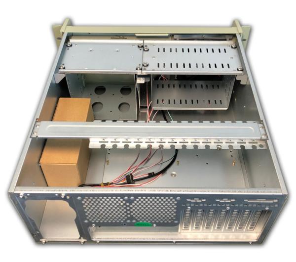 DATACOM 19" Case IPC 4U/ 585mm sivý bez PSU 