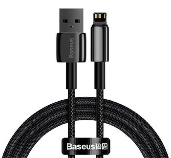 Baseus CALWJ-01 Tungsten Gold Kábel Lightning 2.4A 1m Black