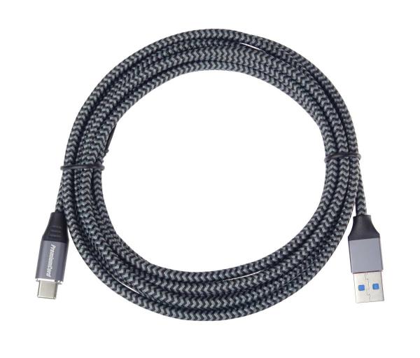 PremiumCord kábel USB-C - USB 3.0 A (USB 3.1 generation 1, 3A, 5Gbit/ s) 1m oplet 