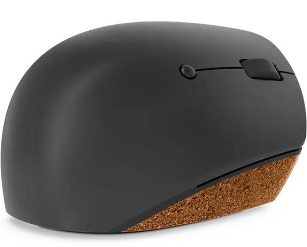 Lenovo Go/ Ergonomická/ Optická/ Pre pravákov/ 2 400 DPI/ Bezdrôtová USB/ Sivá 