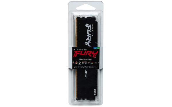 Kingston FURY Beast/ DDR5/ 8GB/ 5200MHz/ CL40/ 1x8GB/ Black 